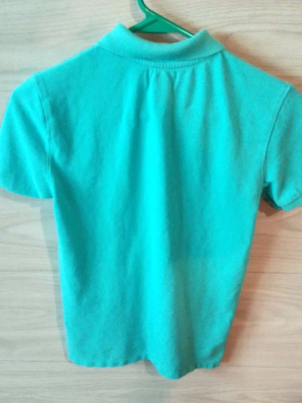 Chaps Polo Shirt Blue Boy's Size M (10-12) Collar Short Sleeves 100% Cotton